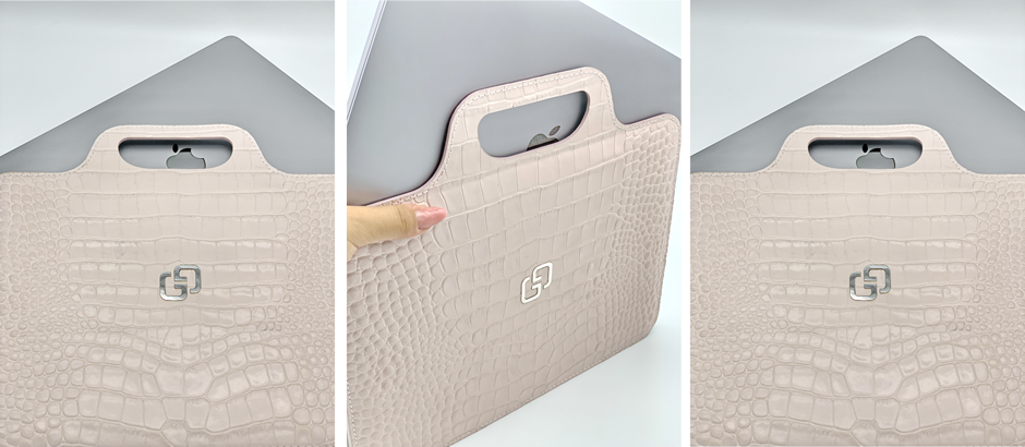 Купить Эксклюзивная Сумка для MacBook Pink Alligator Элитный Подарок Чехол для MacBook Pro Air 12" ювелирное украшение золото